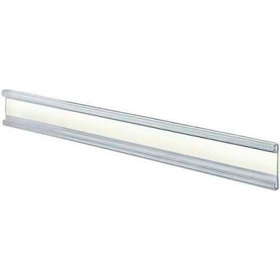 Azar Displays 199601 Adhesive-Back C-Channel Nameplate, 6" x 1", Acrylic