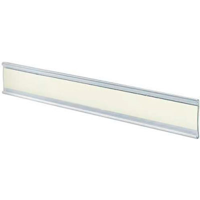Azar Displays 199605 Adhesive-Back C-Channel Nameplate, 8.5" x 1.5", Acrylic