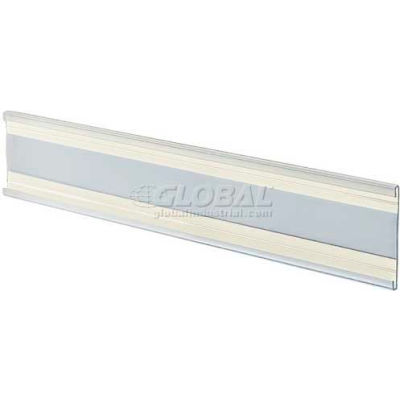 Azar Displays 199608 Adhesive-Back C-Channel Nameplate, 8.5" x 2", Acrylic