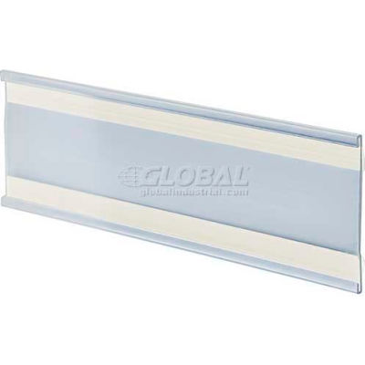 Azar Displays 199610 Adhesive-Back C-Channel Nameplate, 6" x 3", Acrylic