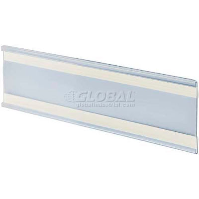 Azar Displays 199611 Adhesive-Back C-Channel Nameplate, 8.5" x 3", Acrylic