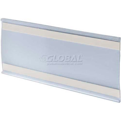 Azar Displays 199614 Adhesive-Back C-Channel Nameplate, 8.5" x 4", Acrylic
