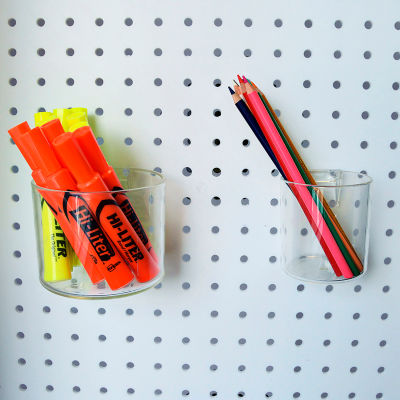 Azar Displays 224053 Pegboard Cup Display For Pegboard/Slatwall, 3" Diameter, Acrylic