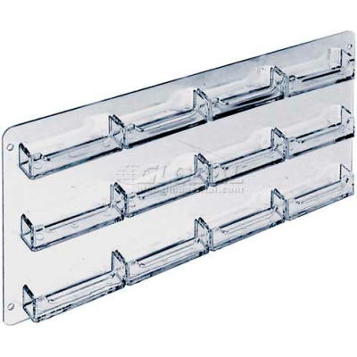 Azar Displays 252223 12-Pocket Wall Mount Business Card Holder, 17.25" x 8.5"