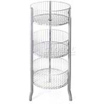 Azar Displays 300703 3-Tiered Large Wire Bins, 45" OAH, Metal ,1 Piece