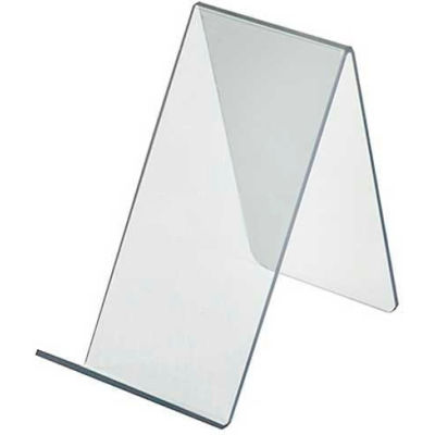 Azar Displays 515425 Acrylic Easel W/ 1.75" Lip, 3.5" x 6.5", Acrylic