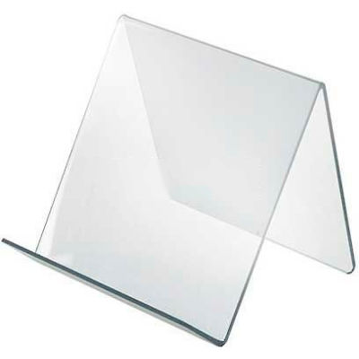 Azar Displays 515430 Acrylic Easel W/ 1.75" Lip, 7" x 6.5", Acrylic