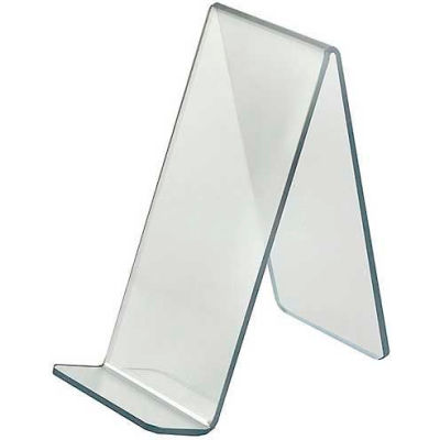 Azar Displays 515435 Acrylic Easel W/ 1.75" Lip, 4" x 8.75", Acrylic
