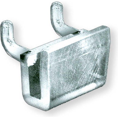Azar Displays 700021, U Hook For Slat Wall & Pegboard, 1.25"W x 0.75"H x 0.5"D, CLR