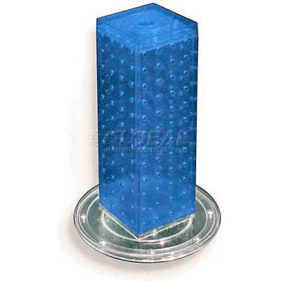 Azar Displays 700220-BLU 12" Pegboard Revolving Countertop Display, 4-Sided, Blue ,1 Piece