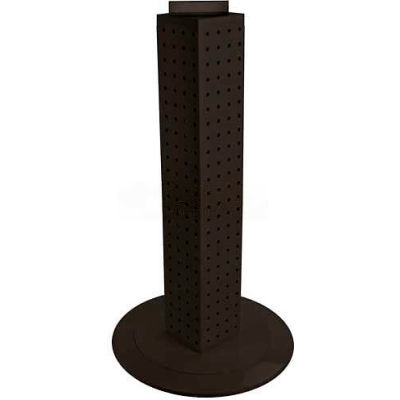 Azar Displays 700222-BLK 24" Pegboard Revolving Countertop Display, 4-Sided, Black Solid ,1 Piece