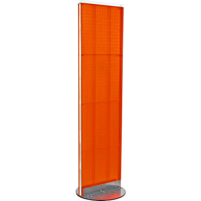 Azar Displays 700250-ORG, Pegboard Floor Stand, 16"W x 60"H, RG, 1 Pc