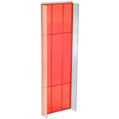 Azar Displays 700350-RED Pegboard Powering, 13.75" x 44", Red Opaque ,1 Piece