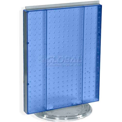 Azar Displays 700500-BLU Pegboard Countertop Display, 16" x 20", Blue Opaque ,1 Piece