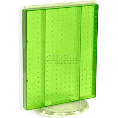 Azar Displays 700500-GRE Pegboard Countertop Display, 16" x 20", Green Opaque ,1 Piece