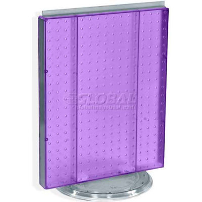 Azar Displays 700500-PUR Pegboard Countertop Display, 16" x 20", Purple Opaque ,1 Piece