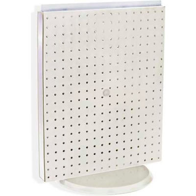 Azar Displays 700500-WHT Pegboard Countertop Display, 16" x 20", White Solid ,1 Piece