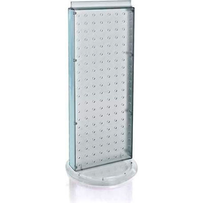 Azar Displays 700508-CLR Revolving Pegboard Countertop Display Unit, 8" x 20", Clear ,1 Piece