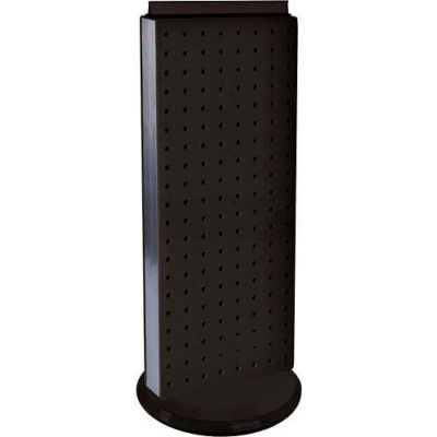 Azar Displays 700509-BLK Two-Sided Non-Revolving Pegboard Countertop Display, 8" x 20", Black