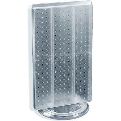 Azar Displays 700513-CLR Two-Sided Revolving Pegboard Countertop Display, 13.5" x 22", Clear