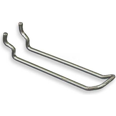 Azar Displays 701140 4" Safety Metal Loop Hook, Galvanized