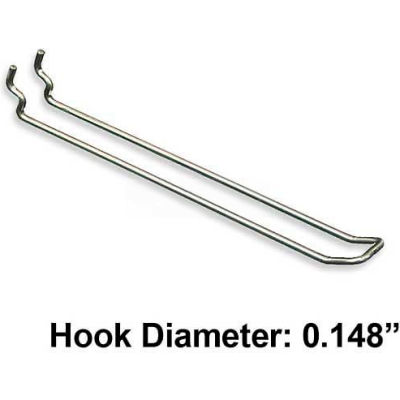 Azar Displays 701180 8" Safety Metal Loop Hook, Galvanized