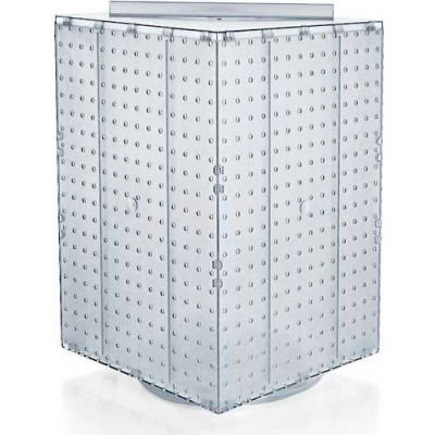 Azar Displays 701414-CLR Interlocking Pegboard Countertop Display, 14" x 20", Clear Opaque ,1 Piece