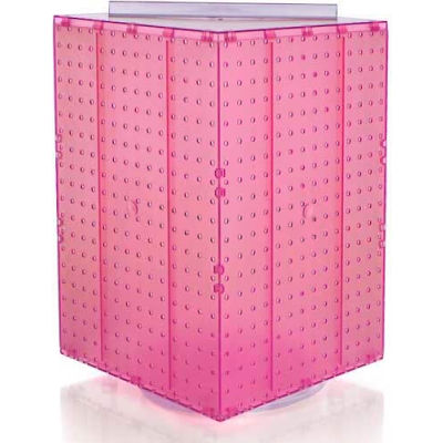 Azar Displays 701414-PNK Interlocking Pegboard Countertop Display, 14" x 20", Pink Opaque ,1 Piece