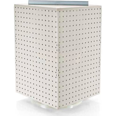 Azar Displays 701414-WHT Interlocking Pegboard Countertop Display, 14" x 20", White Solid ,1 Piece