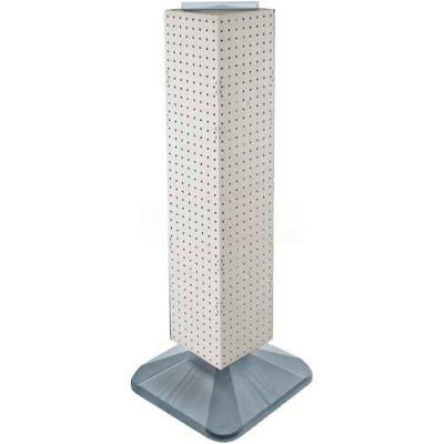 Azar Displays 703387-WHT 4-Sided Interlocking Pegboard Display, 8" x 40", White Solid ,1 Piece