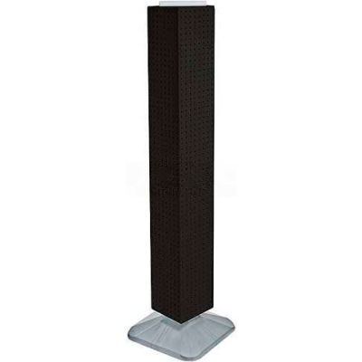 Azar Displays 703389-BLK 4-Sided Interlocking Pegboard Display, 8" x 60", Black Solid ,1 Piece