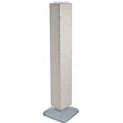Azar Displays 703389-WHT 4-Sided Interlocking Pegboard Display, 8" x 60", White Solid ,1 Piece