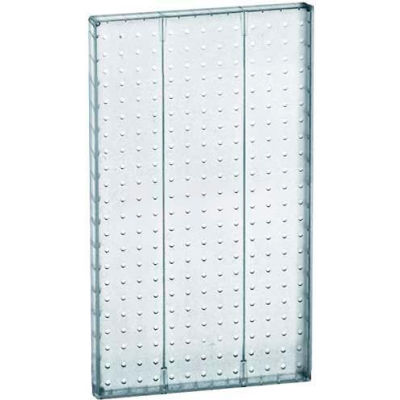 Azar Displays 771322-CLR Pegboard Wall Panel, 13.5" x 22", Clear Opaque