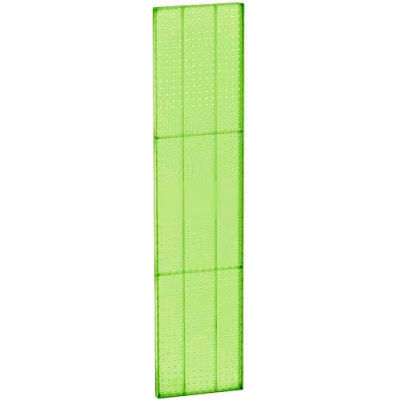 Azar Displays 771360-GRE Pegboard Wall Panel, 13.5" x 60", Green Opaque