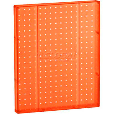 Azar Displays 771620-ORG Pegboard Wall Panel, 16" x 20", Orange Opaque