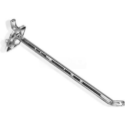 Azar Displays 800006-C 6" Opaque Plastic Pegboard Locking Hook, Clear