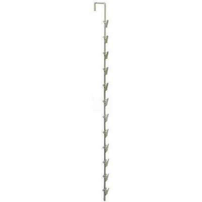 Azar Displays 800227 12 Station Display Strips W/ Square Top, 32" High
