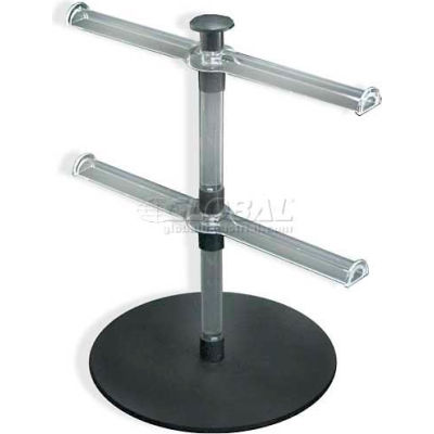 Azar Displays 900046 2-Tiered Bracelet/Necklace Display Countertop Display, 13" High, 9" Base