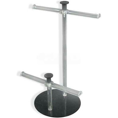Azar Displays 900047 Two-Pole Bracelet/Necklace Display, 19" High, 9" Base ,1 Piece