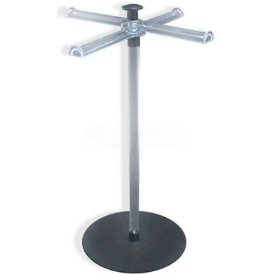 Azar Displays 900048 Crossed Single Pole Bracelet/Necklace Countertop Display, 19" High, 9" Base