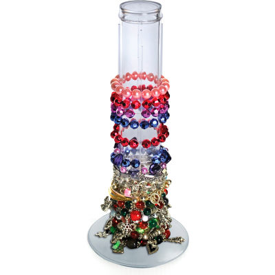 Azar Displays 900066 Vertical Countertop Bracelet Display, 2" x 12", Clear
