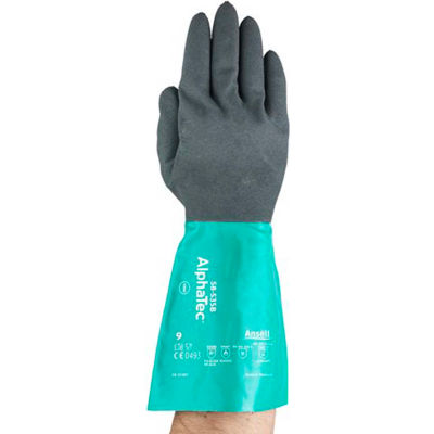 AlphaTec® Chemical Resistant Gloves, Ansell 58-535B-10, 1-Pair - Pkg Qty 6