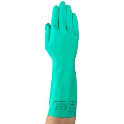 Sol-Vex®  Unsupported Nitrile Gloves, Ansell 37-175-11, 1-Pair - Pkg Qty 12