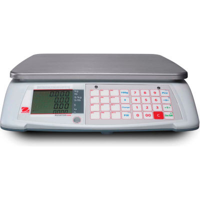 Ohaus® Aviator 7000 Digital Price Computing Scale Dual Weigh 60lb x 0,01lb/30kg x 10g Max