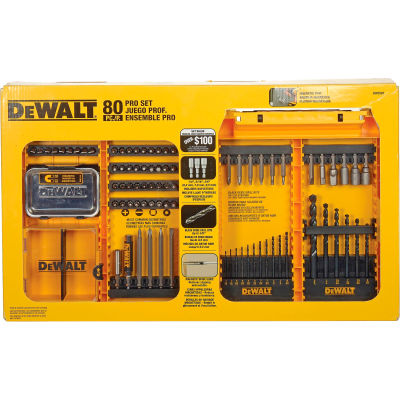 DeWALT® Pro Drilling/Driving Set DWAMF1280, 80 Pièces