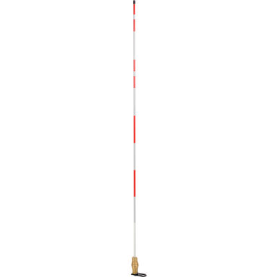 2673-00001 Hydrant/Utility Marker, 5' Long with Flat Bracket, Red/White