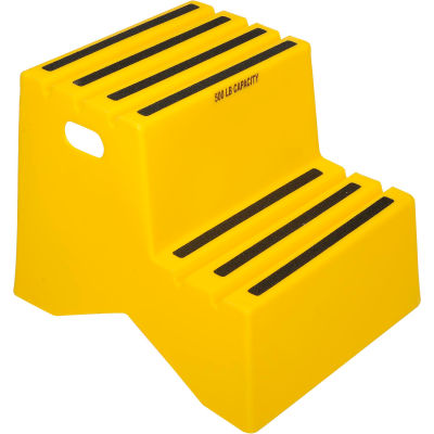 2 étape étape plastique support - 18-1/4 jaune "W x 24-1/2 « D x 19-1/2 » H - ST217-14
