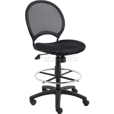 Maille Boss rédaction tabouret - tissu - noir