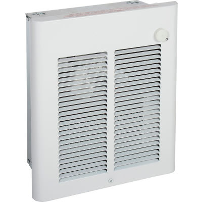 Petite pièce Ventilateur commercial Chauffage mural forcé w / thermostat double pôle intégré, 2000 watt, 240V