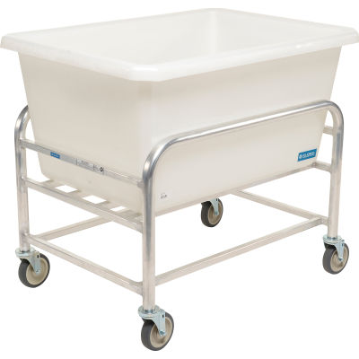 Global Industrial™ Bulk Mover Cart avec baignoire blanche, 9 boisseaux, 41-1/2"L x 29-1/2"L x 36"H